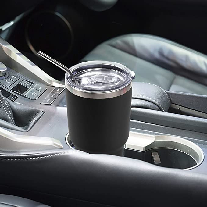 Thumbnail: Toopify 30 oz Stainless Steel Insulated Tumbler Travel Mug with Straw Slider Lid