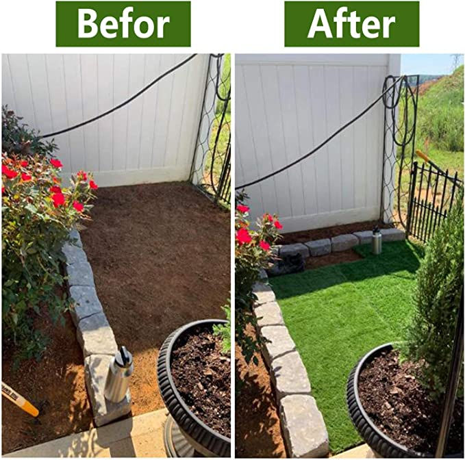 Thumbnail: GOLDEN MOON Artificial Grass Upgrade Interlocking Mat Fake Grass Turf Tiles for