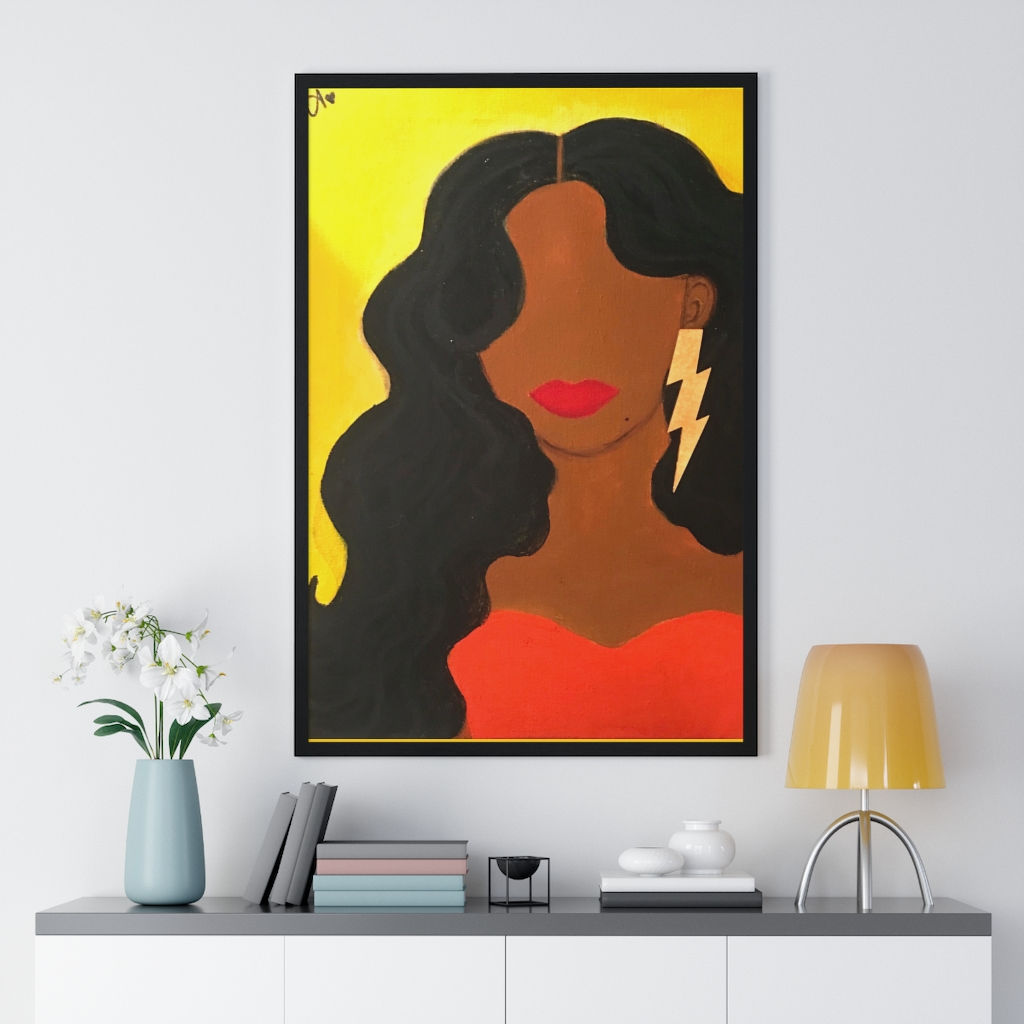 "HER ALLURE" Framed Poster Print