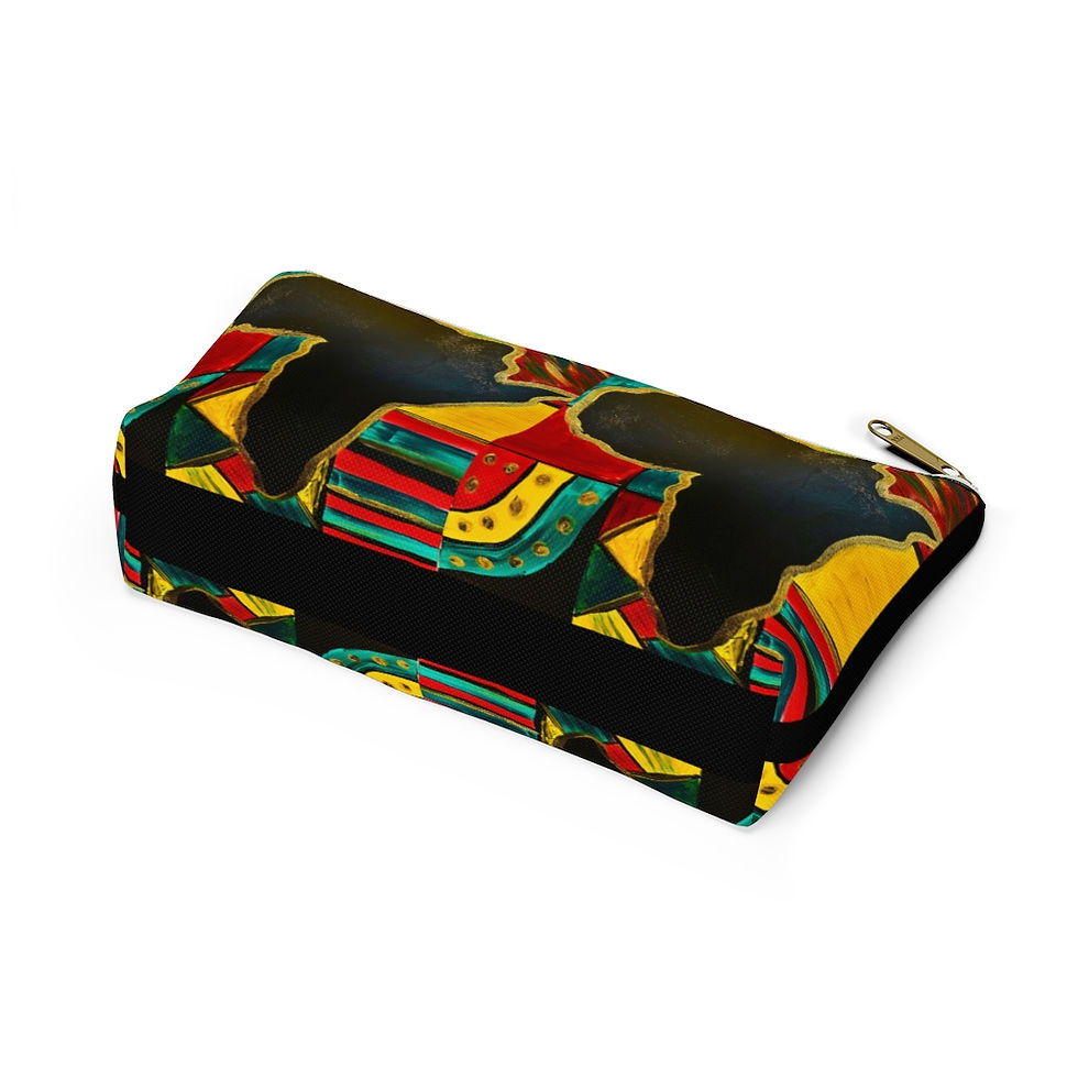 Thumbnail: "MAMA AFRICA" Accessory Pouch w/ T-bottom