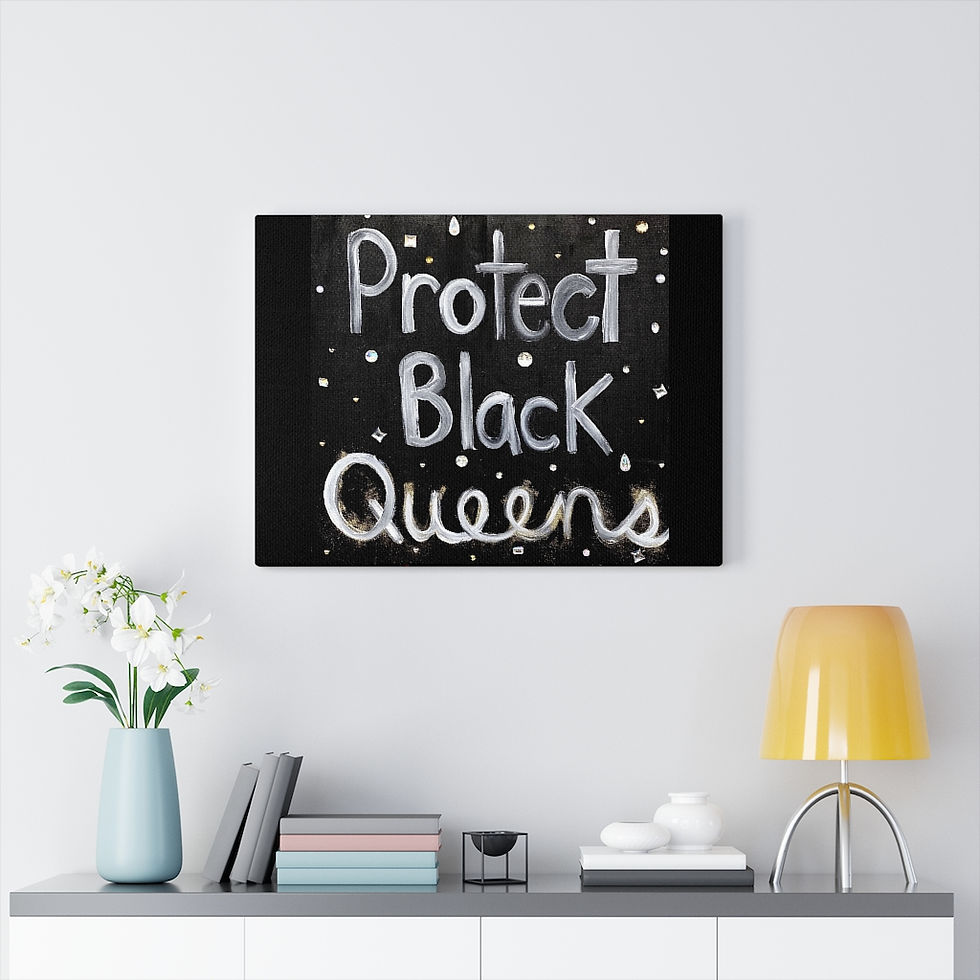 Thumbnail: "BLACK QUEENS" Canvas Print