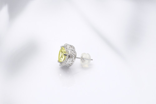 キャンディリッチ ハートピアス（レモンクォーツ） | malouloutte