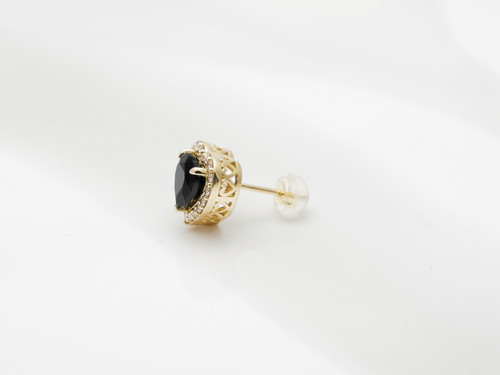 キャンディリッチ ハートピアス（ブラックオニキス） | malouloutte