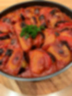 Aubergine Tepsi with Kobah تبسي الباذنجان بكبة الجريش