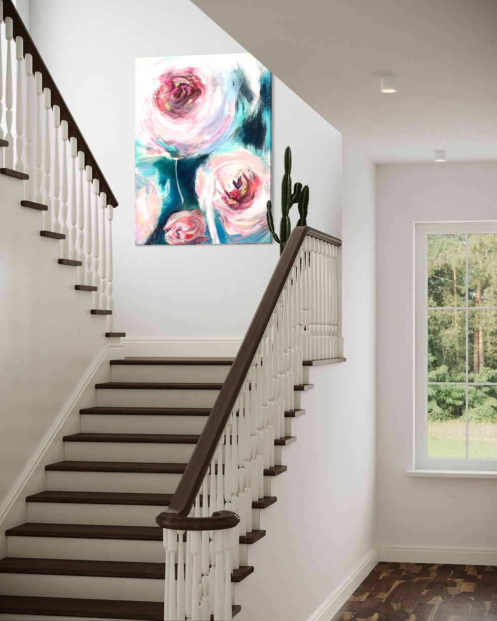 Thumbnail: 'Peaches n Peonies' Fine Art Print