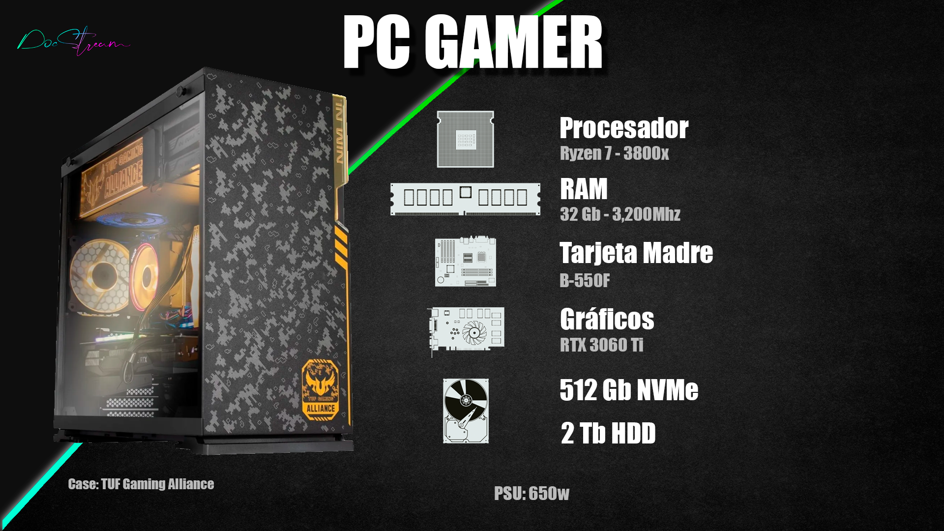 PC GAMER RYZEN 7-RTX 3060Ti