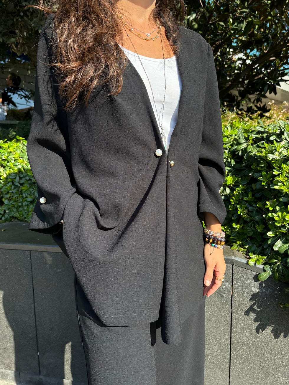 Küçük resim: İnci Neva Ceket | Siyah