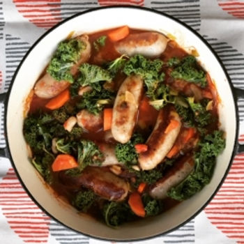 Sausage, Butter bean & Kale Stew