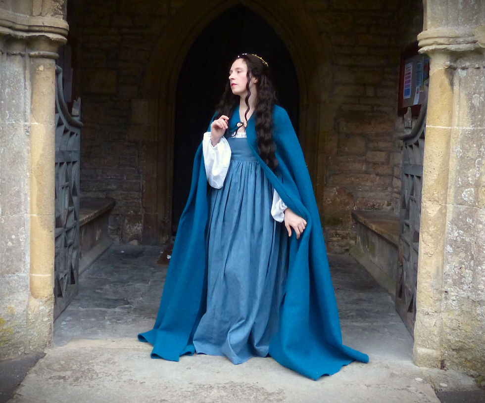Thumbnail: 100% Boiled Wool Long Cloak, Medieval Fantasy Costume Re-enactment Cape