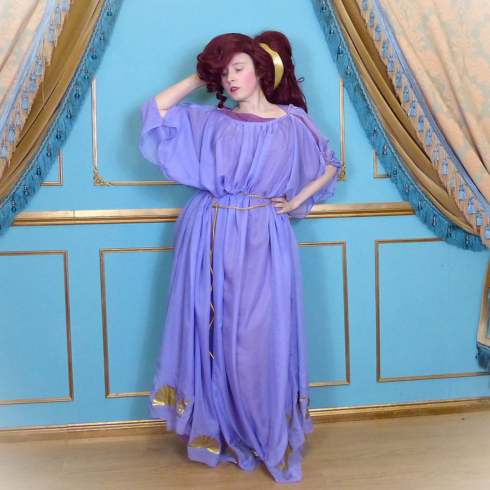 Thumbnail: Ancient Greek inspired Megara layered Chiton Tunic Cosplay Hercules