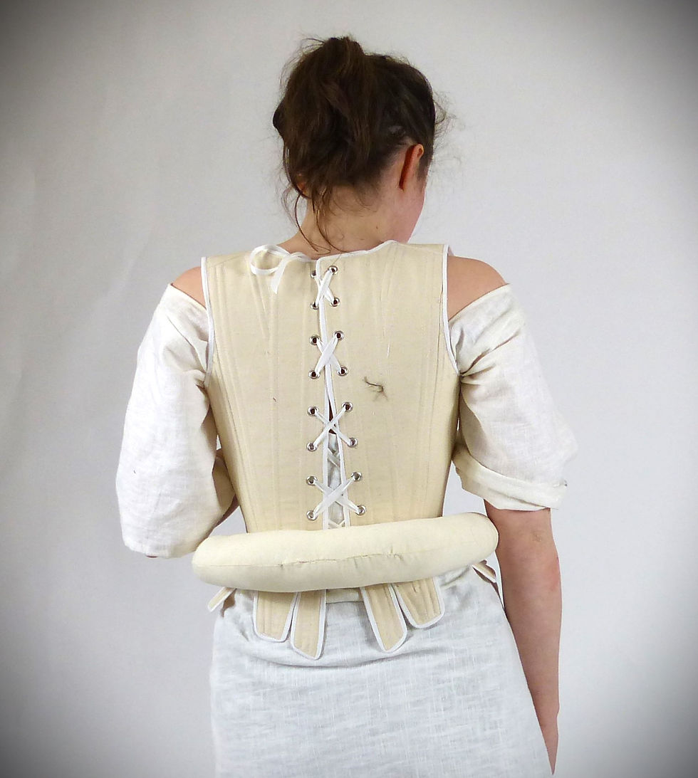 Thumbnail: 18th Century bum Roll / Hip Pad Undergarments and Historic Dress Support Frame