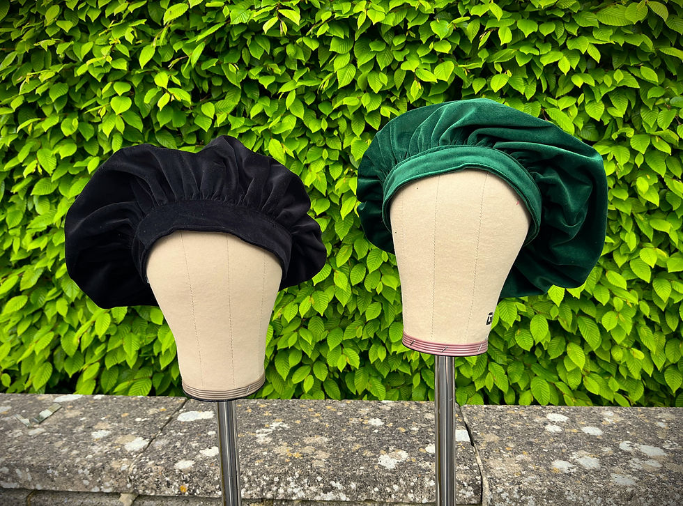 Thumbnail: Plain Velvet Renaissance Muffin Hat Historic Costume and Clothing