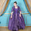Thumbnail: Robe a la Polonaise Ruffle edge 18th century Shantung Satin Over Dress