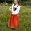 Thumbnail: Floor Length Linen Medieval / Renaissance Peasant Bodice and Skirt Costume Dress