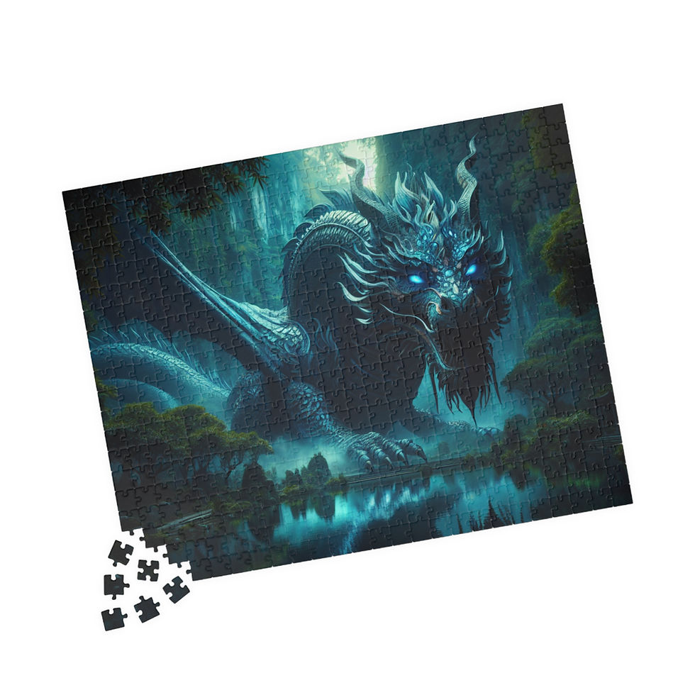 Thumbnail: Majestic Dragon Jigsaw Puzzle - 110 to 1014 Pieces