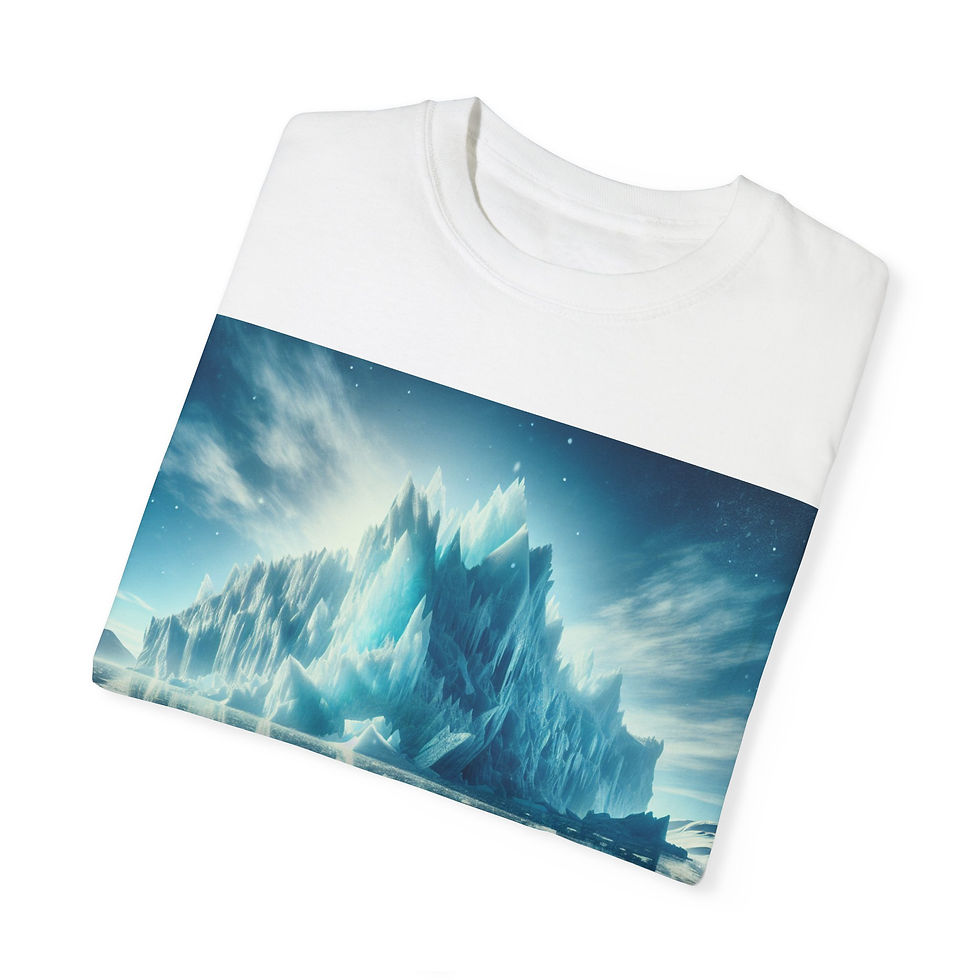 Thumbnail: Chill Iceberg Unisex Garment-Dyed T-Shirt - Perfect for Nature Lovers