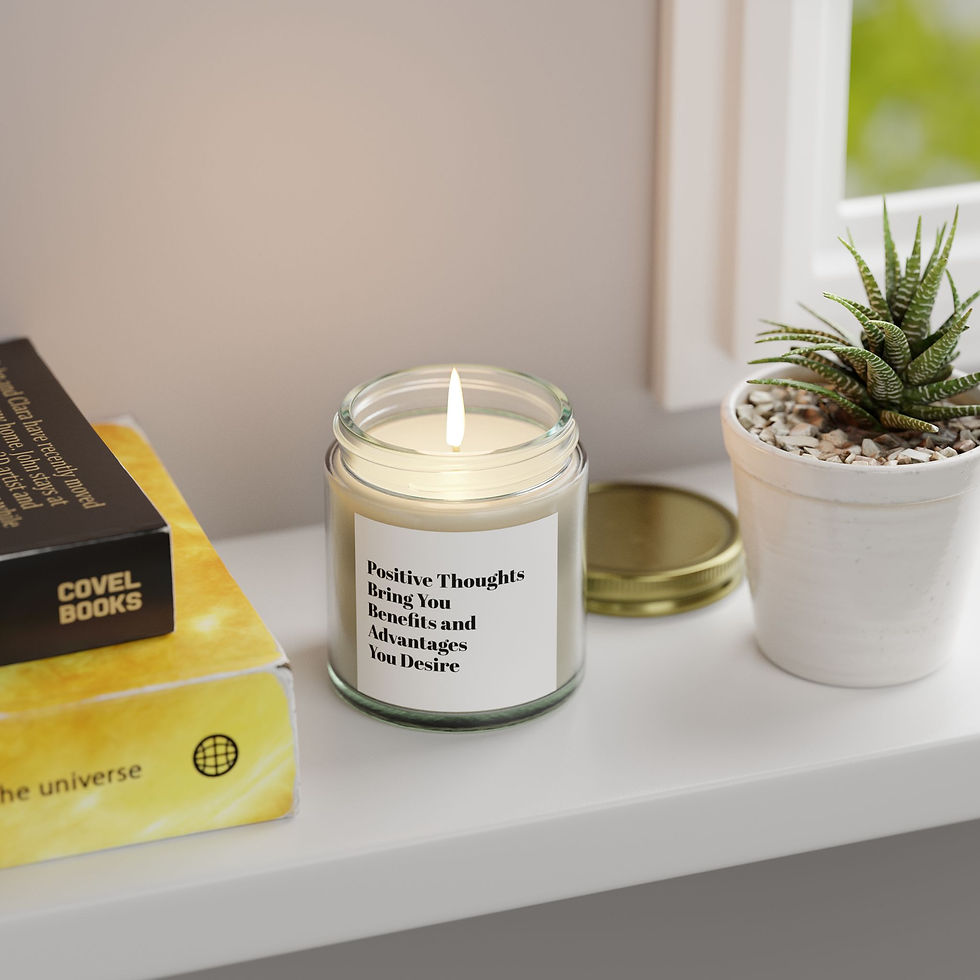 Thumbnail: Positive Thoughts Scented Candles | Wax | 4oz & 9oz | Uplifting Home Fragrance