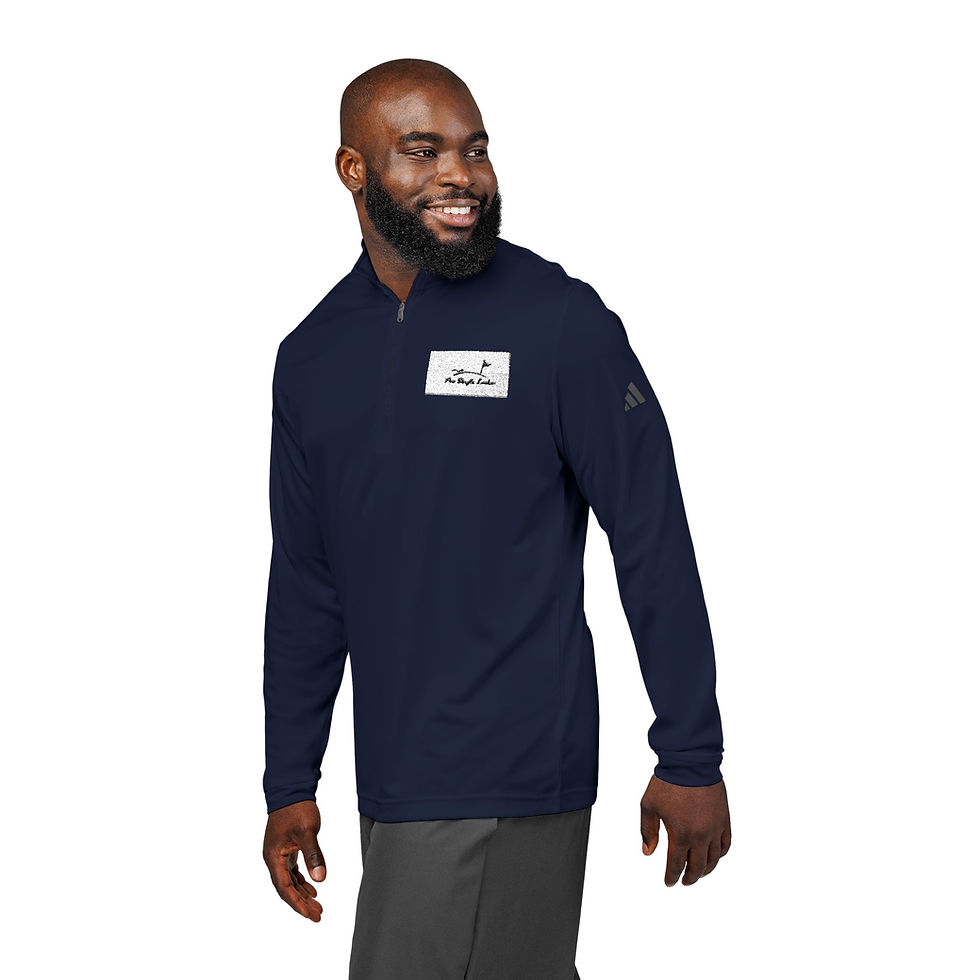 Thumbnail: Adidas® Pro Style Looks Quarter-Zip Pullover - Stylish & Functional Activewear