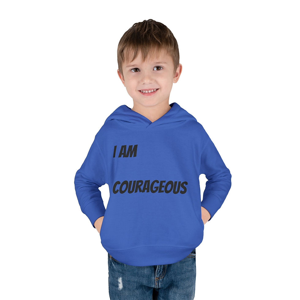 Thumbnail: Courageous Toddler Fleece Hoodie - Empowering Kids