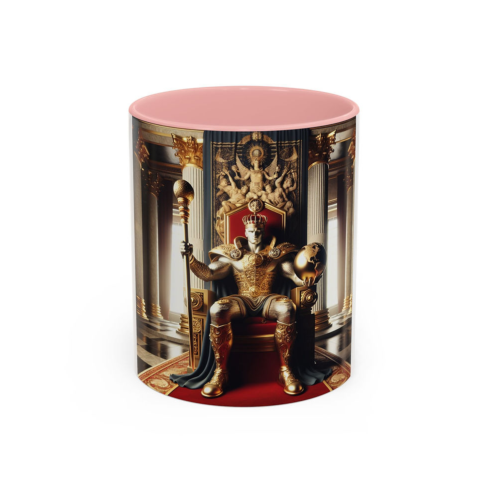 Thumbnail: Majestic Emperor Coffee Mug - 11 & 15oz Black Accent for Home & Office