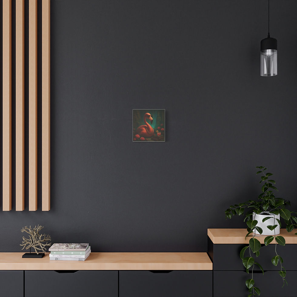 Thumbnail: Flamingo Art Canvas Print