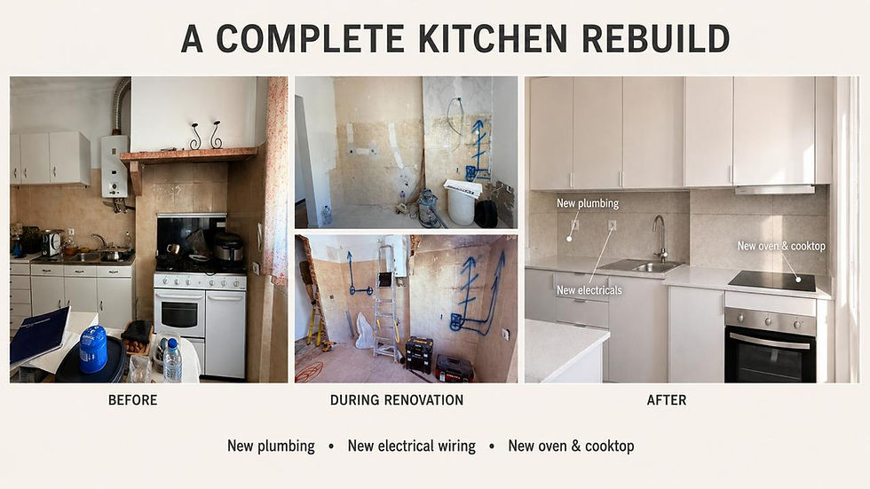 The most expensive part of a refurbishment