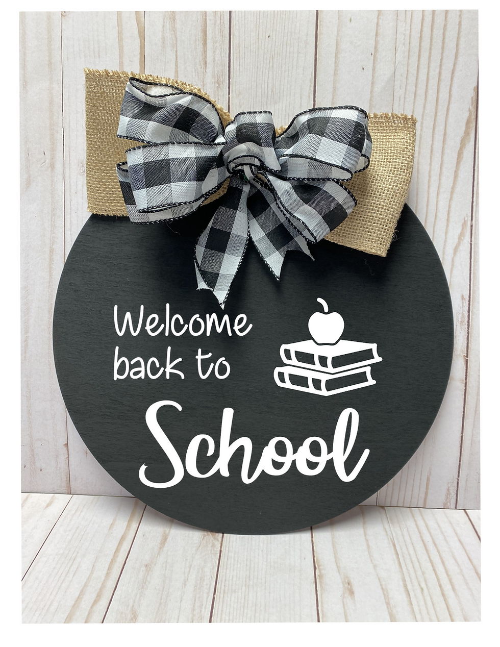 Thumbnail: Personalized wooded chalk board sign
