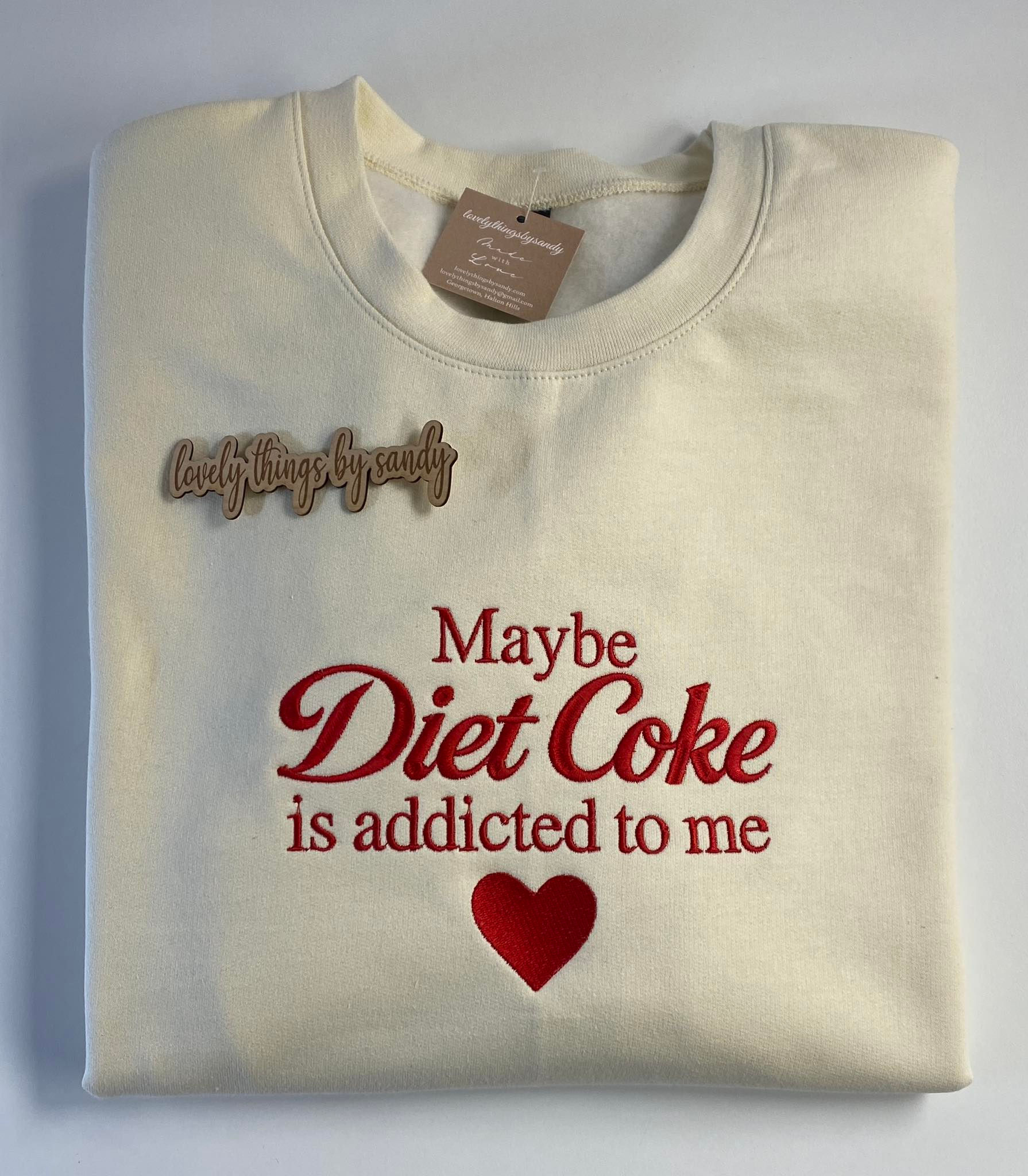 Diet Coke Embroidered Sweatshirt