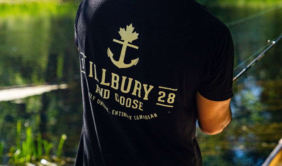 A man fishing on the beaver valley river on the boho beaver property.