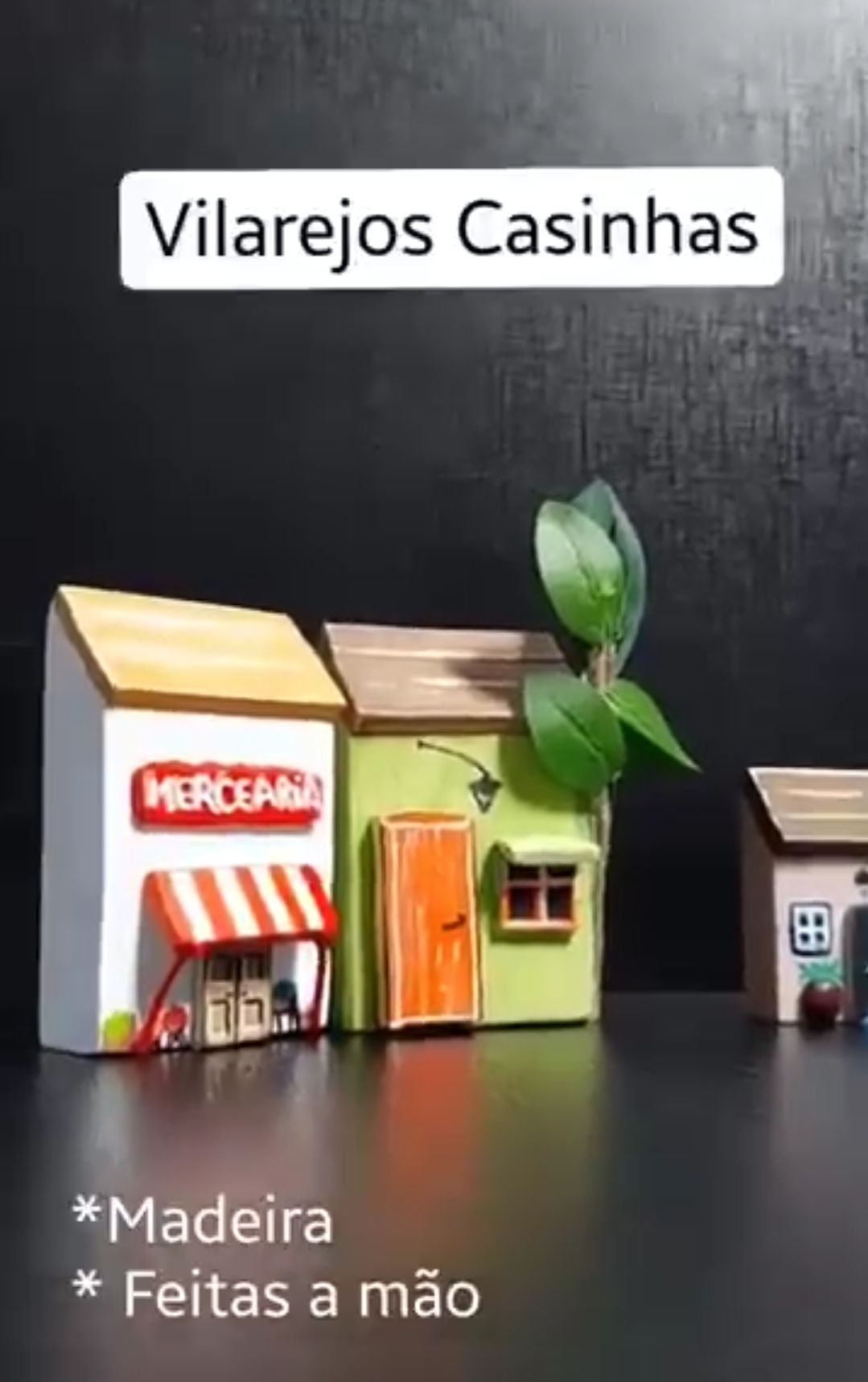 VILA DE RUA - 04 CASINHAS MINIATURAS