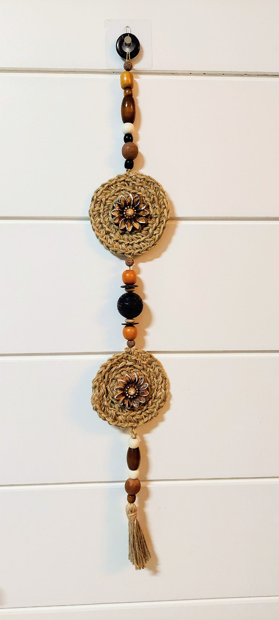 Miniatura: PENDENTE BOHO - FLOR DE MADEIRA