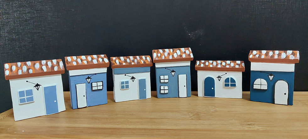 Miniatura: CONJUNTO 06 PORTA-GUARDANAPOS  CASAS AÇORIANAS 