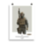 GSG 9 unframed artwork print showcasing Germany's elite counter-terrorism unit, established in 1972 for high-risk operations.