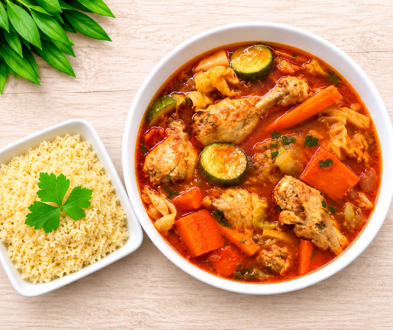 Cous Cous Soup w/ Chicken