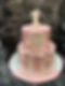 1. Pretty in Pink Bow Fondant Cake