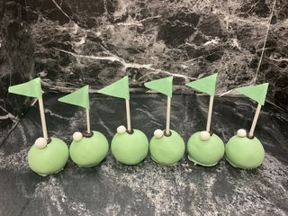 25. Golf Themed Cake Pops