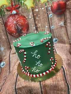 10h. HoHoHo Candy Cane Cake