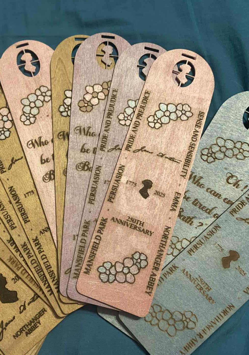 Jane Austen bookmark. Prices from:-