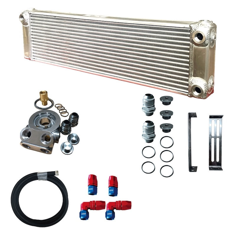 Thumbnail: Universal Side Tank Engine Oil Cooler Kit (Sandwich Type)
