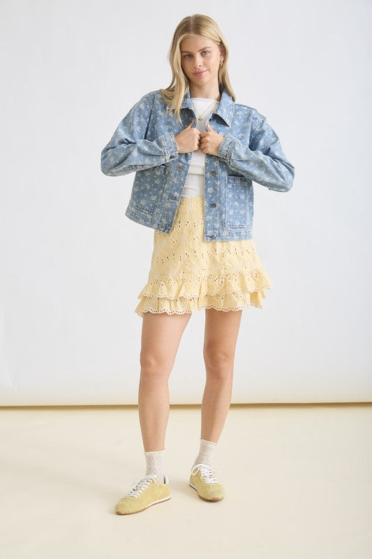Thumbnail: In Bloom Denim Jacket