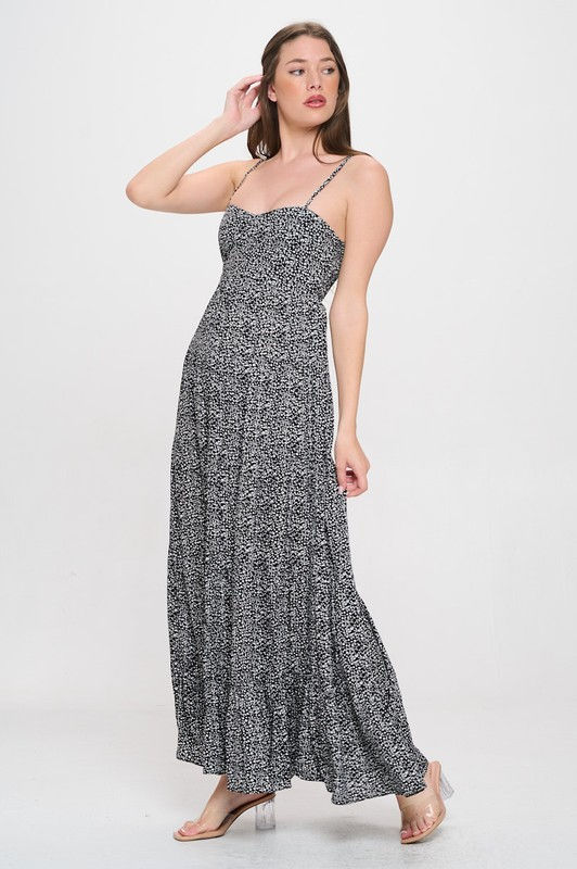 Secret Garden Maxi Dress - Black
