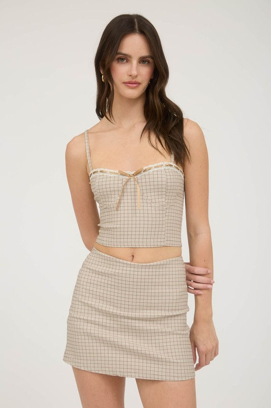 Thumbnail: Plaid Charm Top