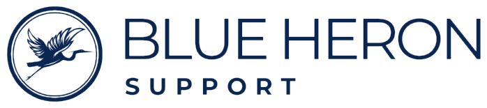 Blue Heron Support Logo