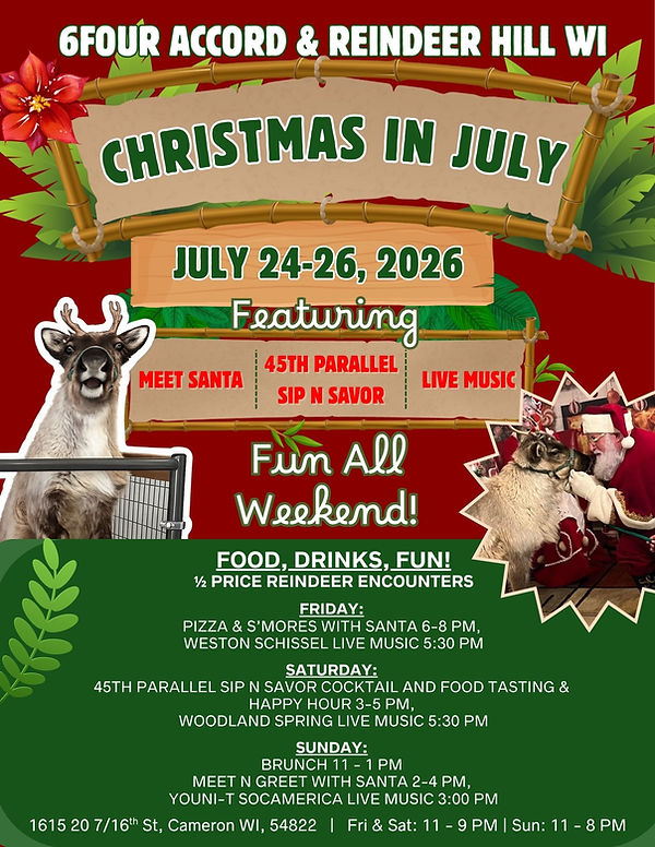 Christmas in July at Reindeer Hill WI