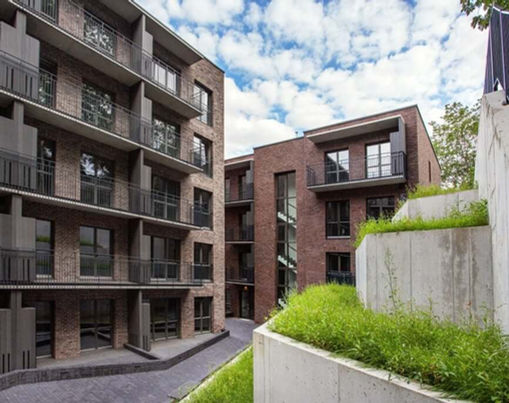 Installation of balconies in KANSO apartment buildings in Vilnius