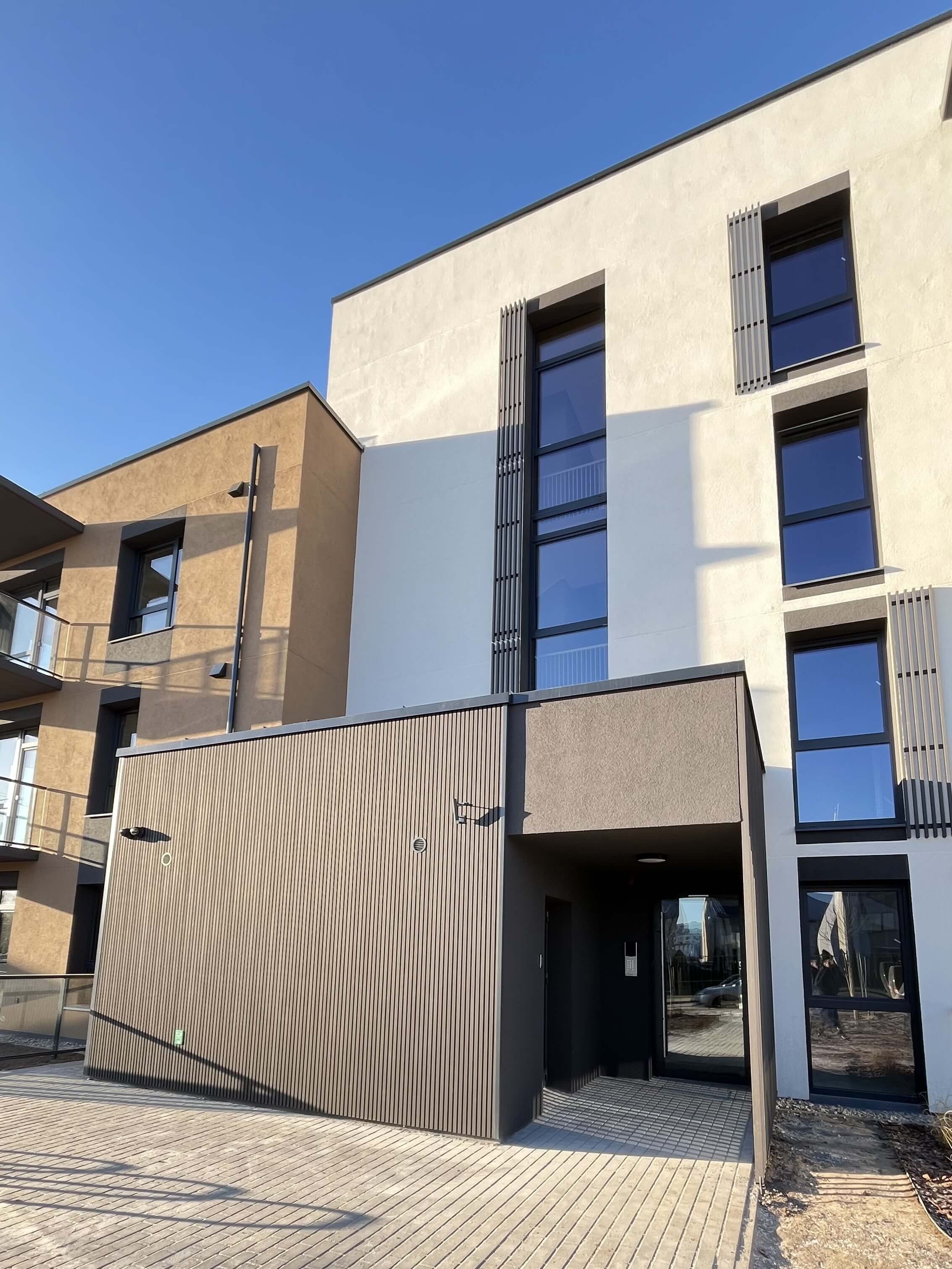 InoWood fasado profiliai "Saulės namai" projekte