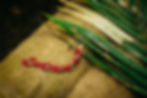 Miniature : Ella red/blue/green/black multistrand elegant bracelet, glass beads, handmade