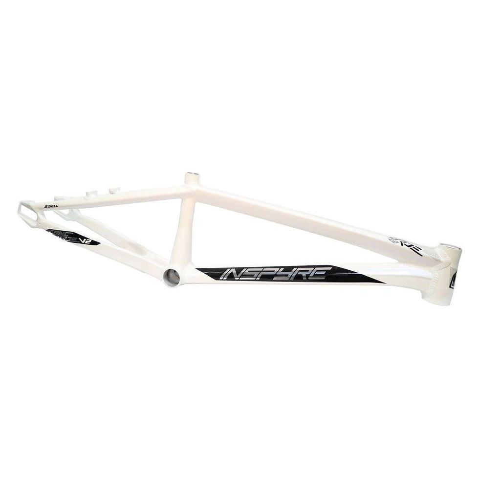 INSPYRE CONCORDE V2 FRAME - PEARL WHITE / CHROME (with break mount)