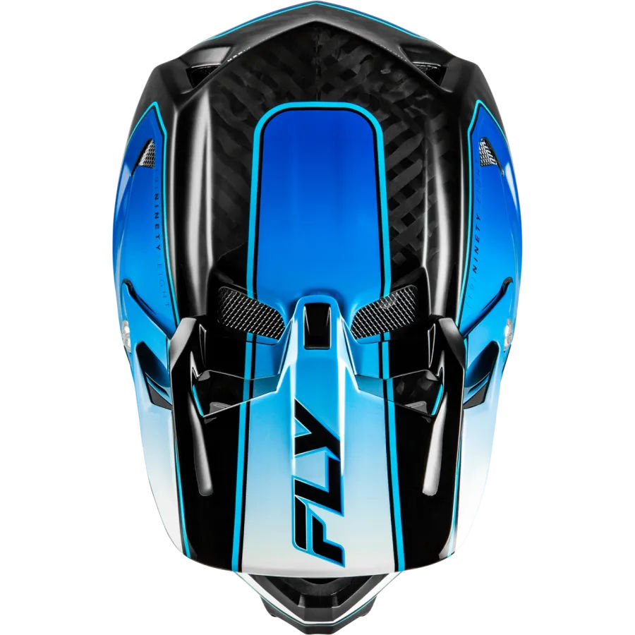 Thumbnail: Fly Werx-R Flow Carbon Helmet Black/Blue/White