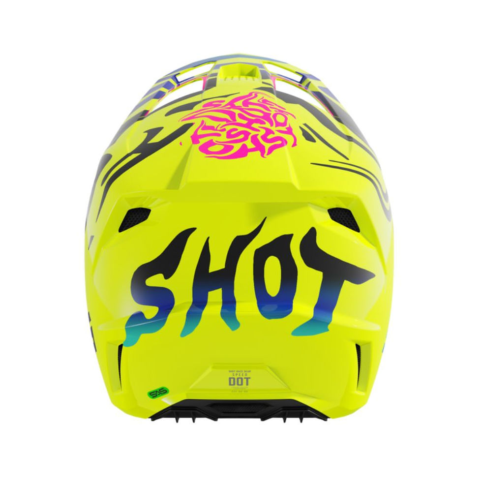 Thumbnail: SHOT SPEED KID HELMET - GHOST NEON YELLOW GLOSSY